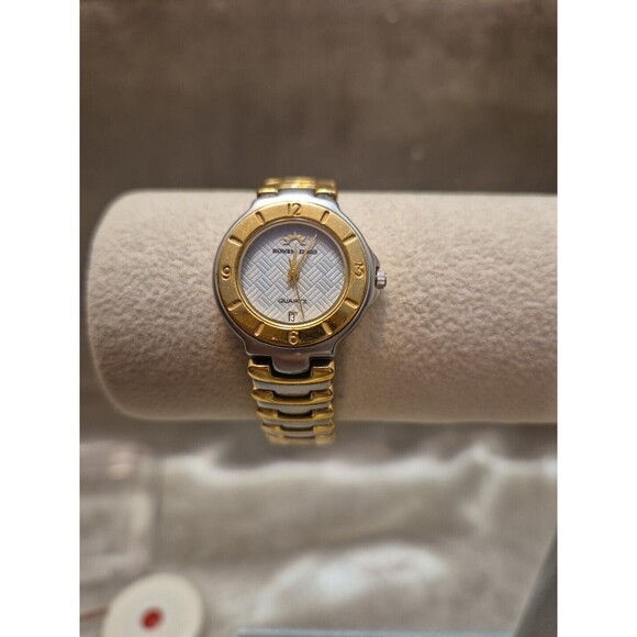 Roven Dino Swiss Forza 6003 Ladies Watch Gold/Silver UNTESTED NEEDS BATTERY - Picture 1 of 16